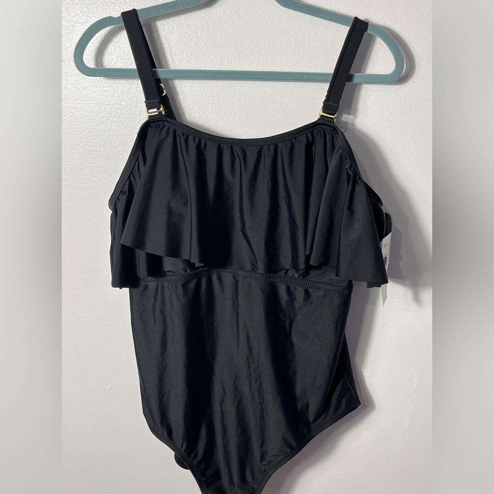 Raisins Curve Tortuga One Piece Black Swimsuit 20W - Picture 7 of 13